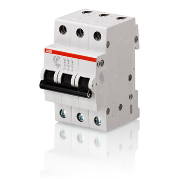 Автоматический выключатель ABB SH203L 3P 25А (С) 4,5kA - Электрика, НВА - Модульное оборудование - Автоматические выключатели - . Магазин оборудования для автономного и резервного электропитания Ekosolar.ru в Архангельске