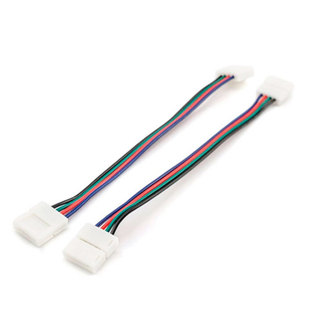 Комплект коннекторов Apeyron Electrics 09-12 (2 клипсы с проводами) для RGB-светодиодной ленты 12В IP20 10 мм - Светильники - Cветодиодные ленты - . Магазин оборудования для автономного и резервного электропитания Ekosolar.ru в Архангельске